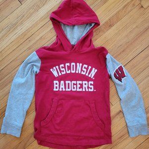 Wisconsin Badgers Monogrammed Youth Hoodie